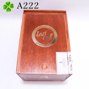 Last Call Flaquitas Puros Empty Wood Cigar Box 7.25" x 5" x 4.5" A222 - Picture 1 of 7