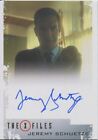 X Files Seasons 10 & 11 Autograph Card Jeremy Schuetze as Cigarette Sm. Man