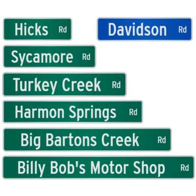 ИНДИВИДУАЛЬНЫЙ РЕАЛЬНЫЙ знак названия улицы HIP отражательный DOT законный - Изображение 1 из 4