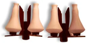 Pair Of Wall Lamps Appliques Stilnovo 60s Vintage Modern Antiques - Picture 1 of 9