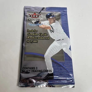 VINTAGE 2001 FLEER GENUINE 3 TRADING BASEBALL MLB CARD SET, SEALED NEW - Picture 1 of 5