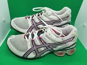 Asics Gel-Frantic 5 T0D9N White Pink Gray Women's Athletic Running Shoes Sz 11 - Picture 1 of 11