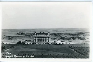 Postal RPPC Maryhill Museo de Bellas Artes Washington Frontera Blanca Sin Publicar - Imagen 1 de 2