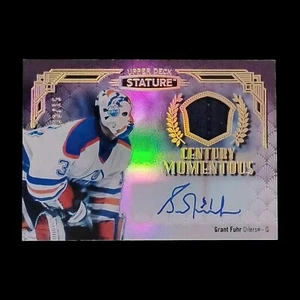 2020-21 Statue Hockey Century Momentous Mem Autograph /15 Grant Fuhr - Picture 1 of 2