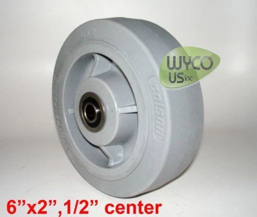HI-TECH PERFORMA WHEEL BY COLSON, 6"x2", 1/2", PRECISION DOUBLE SEALED BEARINGS - Image 1 of 1