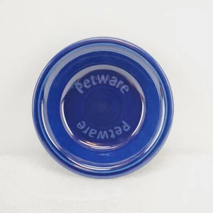 PETWARE embossed 5 3/8" stacking FRUIT small pet BOWL cobalt blue NEW FIESTA 1st - Picture 1 of 7