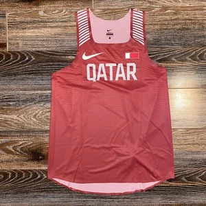 NIKE 2018 Mens Pro Elite Qatar Track & Field Running Singlet LARGE MADE IN USA - Picture 1 of 6