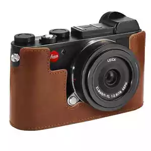 MegaGear Leica CL Ever Ready Top Maserung Lederkamera Halbtasche und Riemen - Bild 1 von 15