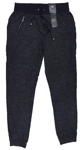 M&S Womens Marks and Spencer Blue Joggers Size 12 Regular Leg 31 LABEL FAULT - Picture 1 of 10