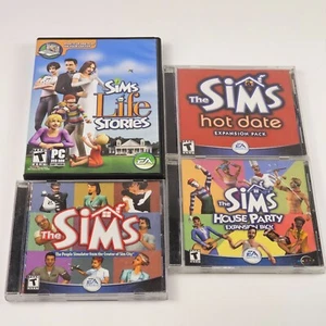 The Sims Lot CD ROM Hot Date Life Stories House Party Sims 1 Game - Picture 1 of 1