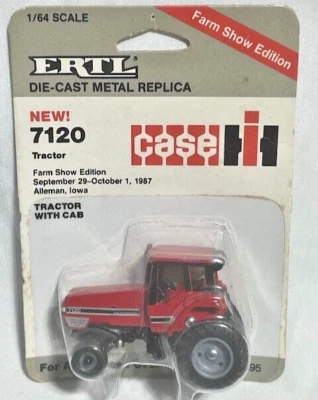 Tractor de exhibición agrícola ERTL Case IH 7120 1987, Alleman IA, 1/64, NUEVO EN CAJA Foto 1 de 3