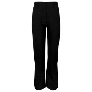 Girls BLACK School Trouser Elasticated Waist Pull Up Style - Picture 1 of 1