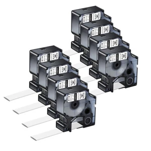 8PK 1805443 IND Heat-Shrink Tube 24mm Black\White for DYMO Rhino 6000 5000 - Picture 1 of 9