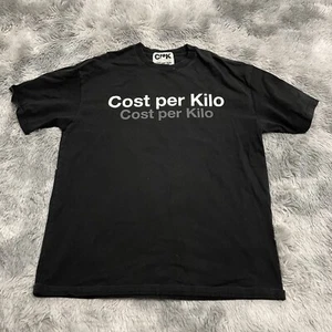 COASTPERKIL WASHED TYPO LOGO TEE , Cost Per Kilo Big Graphic Shirt Mens Large - Picture 1 of 4
