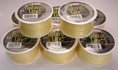 South Bend Monofilament Nylon 15LB Test Fishing Line NOS 370 Yards Lot  8 Spools - Image 1 of 3