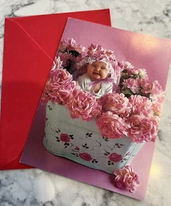Vintage Valerie Tabor Smith Valentines Day Card Current Inc Art Impressions - Picture 1 of 9