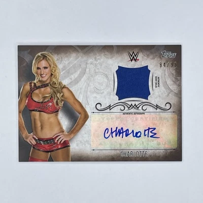 Charlotte Flair Autograph Relic Bronze /99 2016 Topps WWE Undisputed #UAR-CH - Image 1 of 2