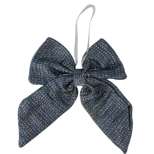 Northlight 5.25" Small Cool Blue Double Loop Christmas Bow Decoration - Picture 1 of 3