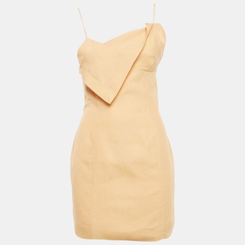 Mini Abito Jacquemus Beige Lino La'Amour S