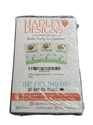 Tarjetas Hadley Designs Niños Fútbol Fiesta Invitaciones It’s Game Time Nuevas Foto 1 de 3