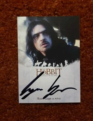 *RYAN GAGE as ALFRID* The Hobbit Battle Of The Five Armies AUTO Autograph  - Image 1 of 2