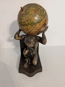 Vintage Hercules With Olde World Globe Bookend - Picture 1 of 7