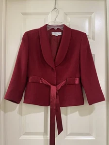 tahari arthur s levine blazer women wool blend blazer size 8P - Picture 1 of 13