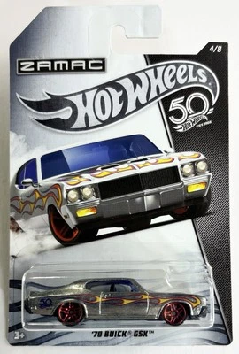 Coche Buick GSX 2018 Hot Wheels 50 aniversario serie Zamac 4/8 plateado 70 Foto 1 de 4