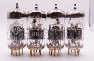 4x TELEFUNKEN E88CC 6922 tubos, probado EXCELENTE / probado con emisiones NOS - Imagen 1 de 4