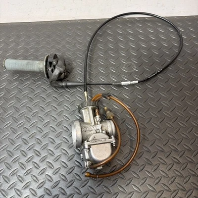 KTM 250 SX 1996 OEM CARBURADOR y tubo de cable del acelerador Keihin 96-99 Foto 1 de 4
