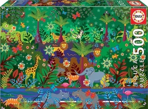 NEW Educa Jigsaw Puzzle 500 Pieces 10+ Ages Jungle - Picture 1 of 2