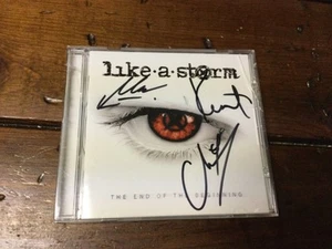 ** SIGNED CD ** LIKE A STORM ** The End Of The Beginning ** CD 2009 ** - Imagen 1 de 6