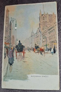 Glasgow International Exhibition 1901 Printed Postcard Buchanan Street - Picture 1 of 2