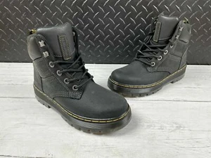 Herren Dr. Martens Gabion Arbeit Grube Viertel Stiefel schwarz Leder Männer Größe 6 Frau 7 - Bild 1 von 10