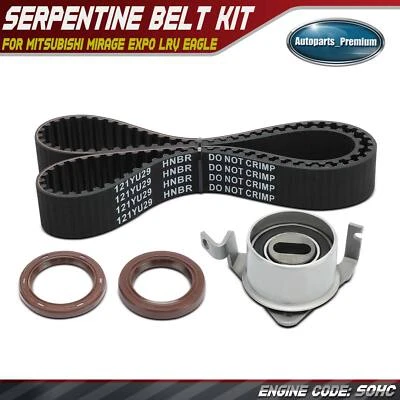 Kit de correa de distribución de 4 piezas para Mitsubishi Mirage Expo LRV Eagle Summit Dodge Plymouth Foto 1 de 4