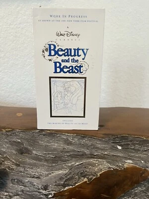 WORK IN PROGRESS Beauty and the Beast Disney Video VHS 1991 New York Film Fest — 第 1/3 张图片