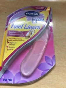 DR SCHOLL'S Gel Heel Liners 1 Pair One size fits all PREVENTS SLIPPIPING - Picture 1 of 1
