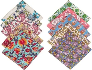 Vintage Blumen Baumwolle Servietten verschiedene Mischgewebe Handkarchief Baumwolle Taschentücher - Bild 1 von 10