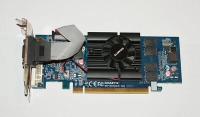 Gigabyte Nvidia GT210 1GB DVI/VGA/HDMI  PCIE Low Profile Graphics Card - Image 1 of 3
