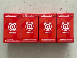 2010 Medicom BEARBRICK 100% SERIES 21 Sealed Blind Boxed 4 Pack - Picture 1 of 3