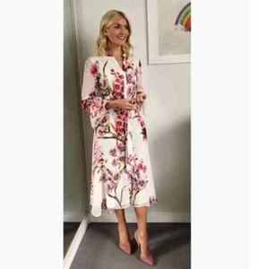 Massimo Dutti (Zara Group) Georgette Kleid mit Blumen Blüten Print US 6 EU 38 - Bild 1 von 23