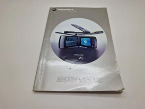 Manuel d'utilisation du téléphone portable Motorola V3 authentique neuf ancien stock 3UKPOST - Photo 1/4