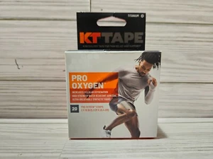 KT Tape Kinesiology Tape Pro Oxygen 20 Pre-cut 10" Strips Titanium - Picture 1 of 5