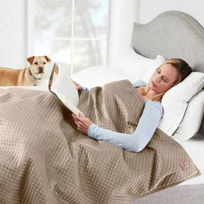 Pendleton, Single User Weighted 15 Lbs Blanket 48" x 72" (Beige / Tan) - Image 1 of 4