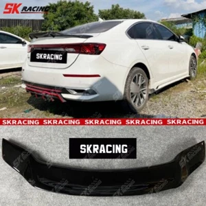 Gloss Black Rear Tail Trunk Lip Spoiler Wing R Style For 2019 -2021 Kia Forte K3 - Picture 1 of 15