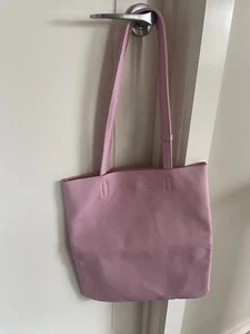 Pink Leather Tote Bag - Picture 1 of 4