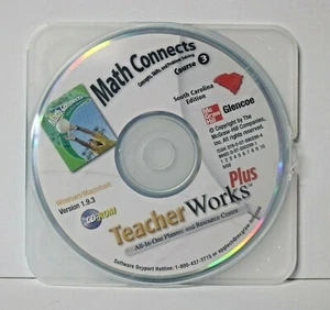Math Connections Course 3 South Carolina Teacher Works Plus McGraw-Hill CD-Rom - Picture 1 of 1