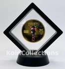 Michael Jackson Commemorative Gold Plated Coin The King Of Pop In Display Frame