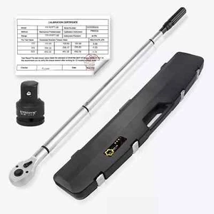3/4-Inch Dual-Direction Drive Click Professional Torque Wrench 100-500FT.LB - Picture 1 of 4