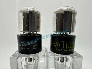 GE 6SN7GTB Series II Short Bottle Tubes Copper Post - PLATINUM MATCHED on AT1000 - Picture 1 of 6